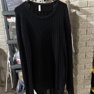 Amazon Black Crewneck Sweater for Men